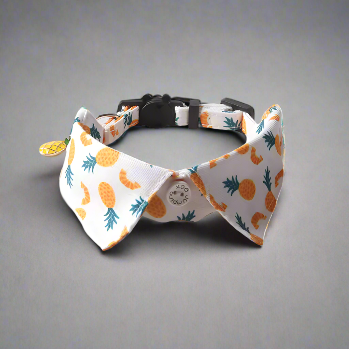 Pineapple-print-pet-collar