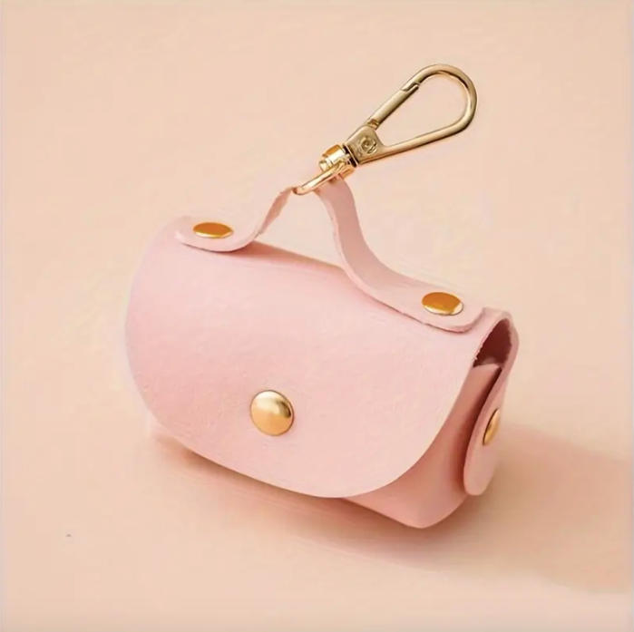 Dog-poop-bag-holder-pink