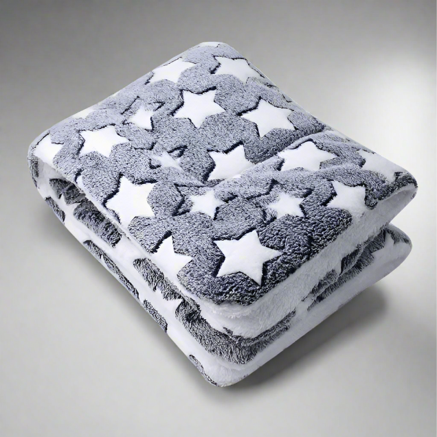 Starry-print-pet-bed-folded